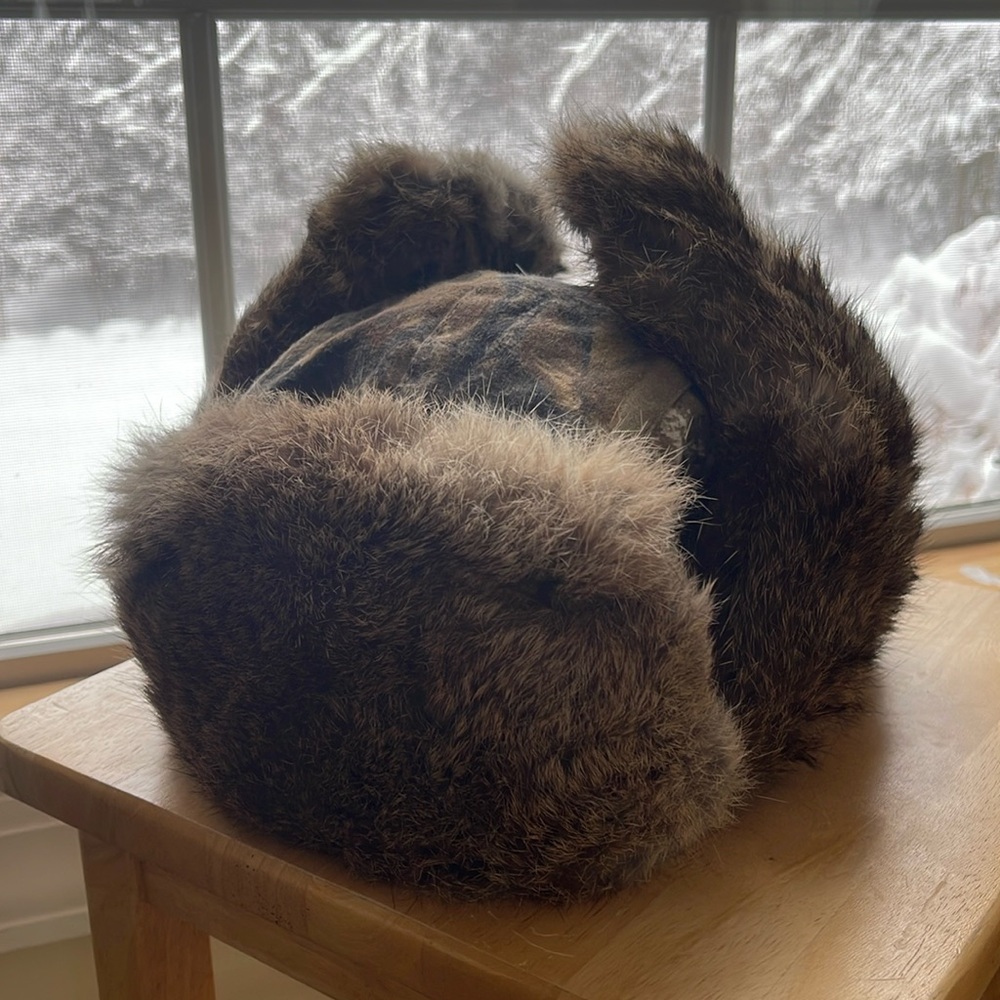 Mad Bomber Fur Trapper Hat Size L